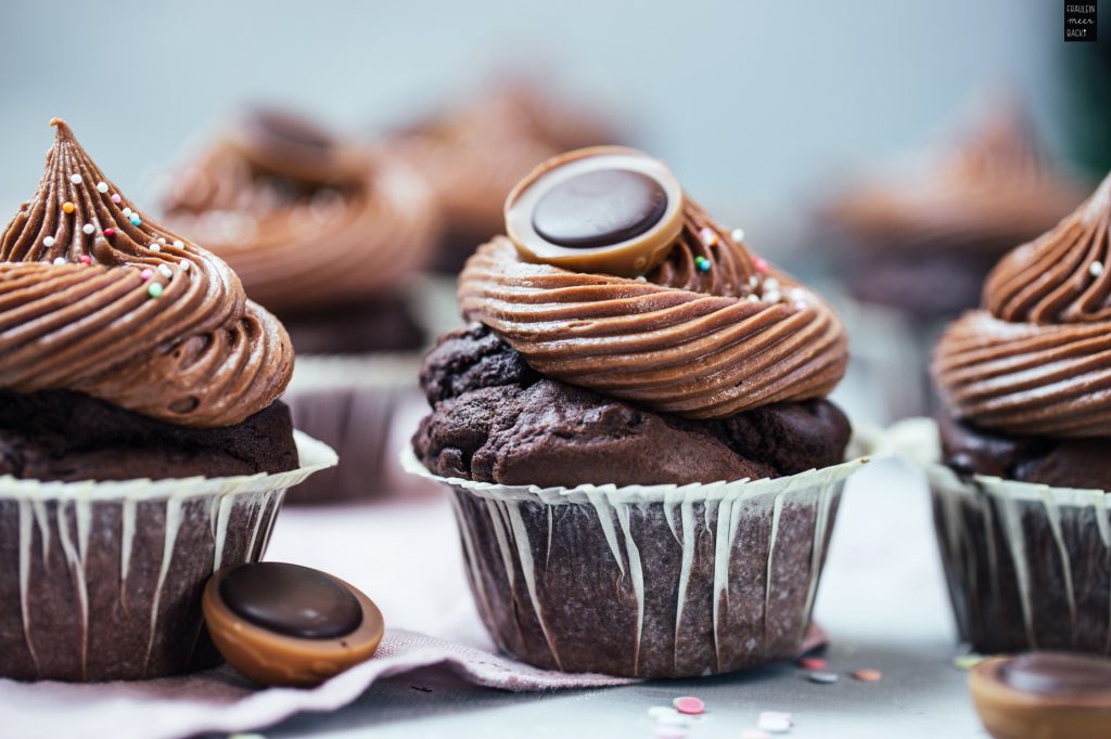 Cupcakes Mit Schokoladen Frosting Fr Ulein Meer Backt