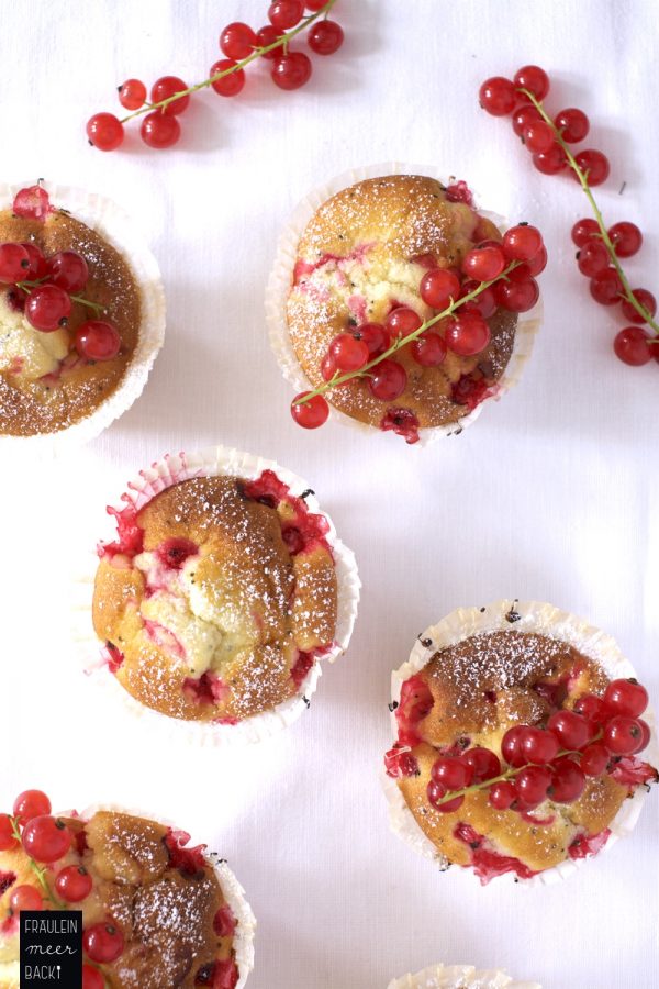 Johannisbeer Muffins - Fräulein Meer backt