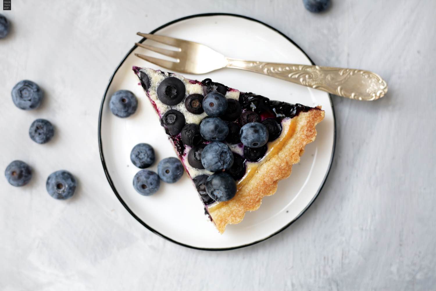 Blaubeer-Tarte mit Frischkäse: Beerig und saftig! - Fräulein Meer backt